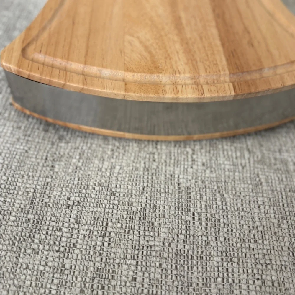 Towle Silversmiths 2 Inch Thick Maple Wood Butcher Block Serving Cutting Board